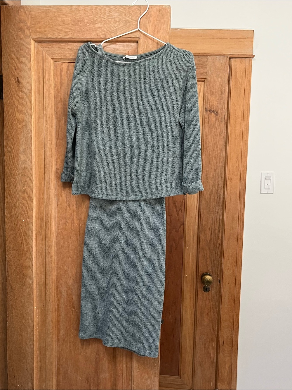 Zara Sage Green Knit Sweater and Dress Kit